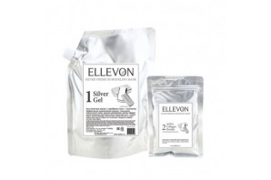ELLEVON премиум Альгинатная маска  с серебром (гель + коллаген) 1000 ml+ 100 g